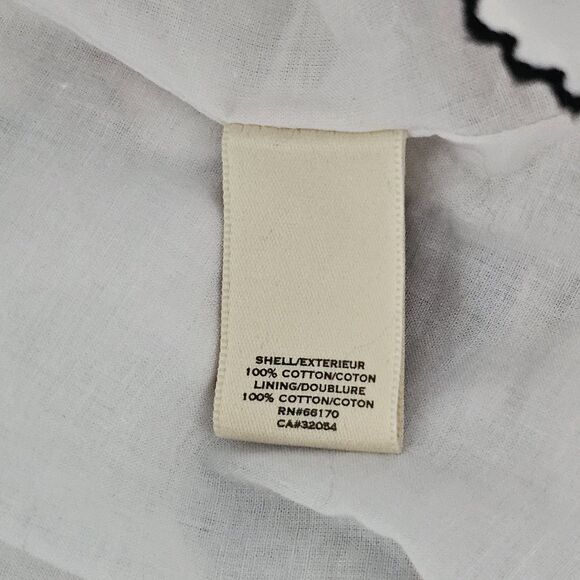 Moulinette Soeurs - Dress A-Line Watercolor Striped - Size 2 -  White Blue - Picture 10 of 10